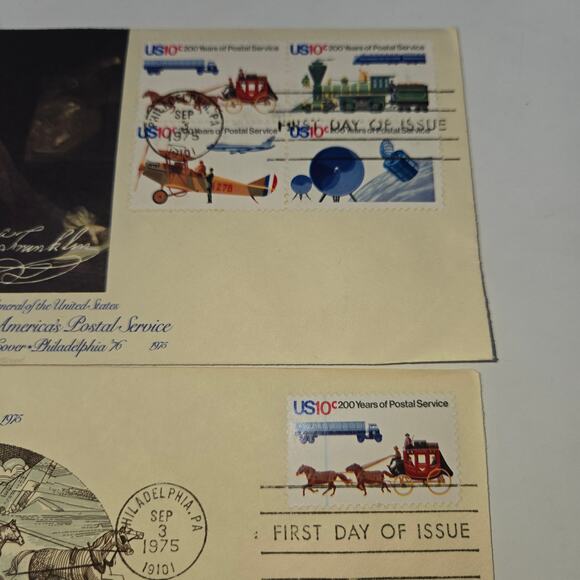 Bicentennial of America's Postal Service First Run Envelope Set of 18 Stamps - Picture 12 of 16